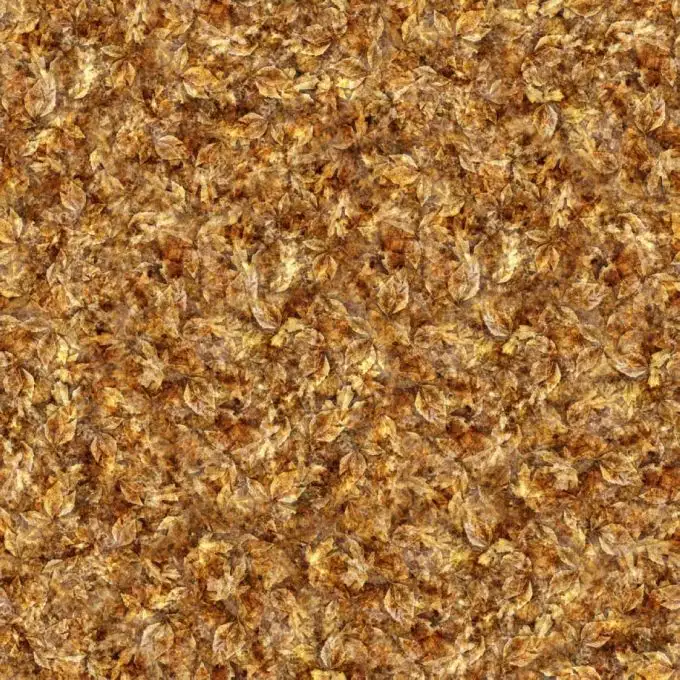 Tessuto patchwork texture foglia arancione