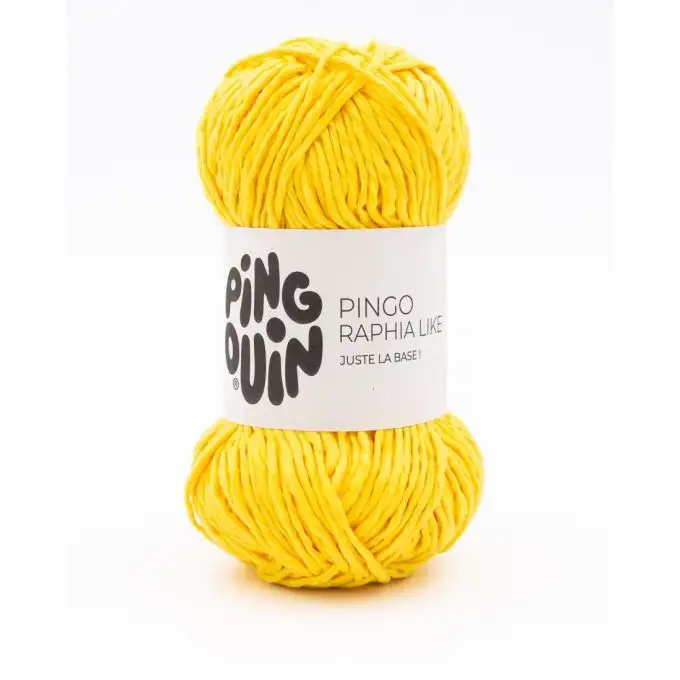 Pelota di filato per maglieria Raphia like giallo sole - Pingouin