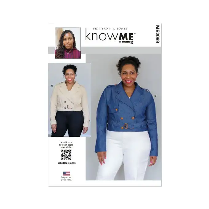 Modello Know Me ME2089Y5 giacche corte stile trench 46-54