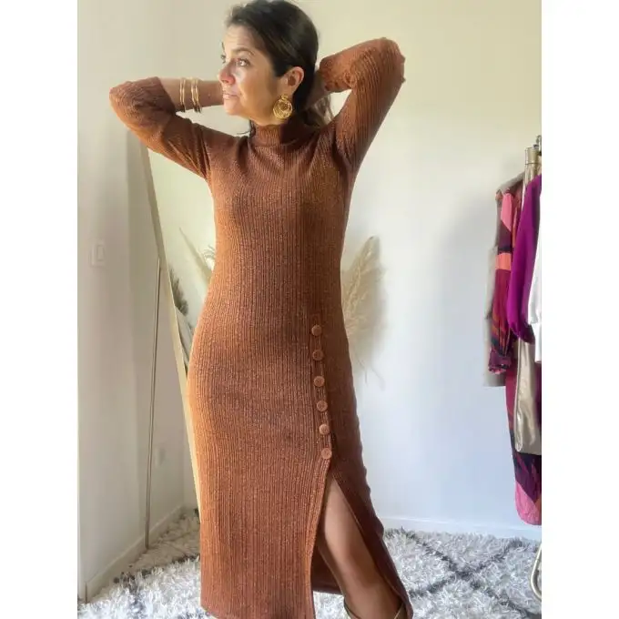 Modello Mayaline abito-maglia da 38 a 56 - Clématisse Pattern