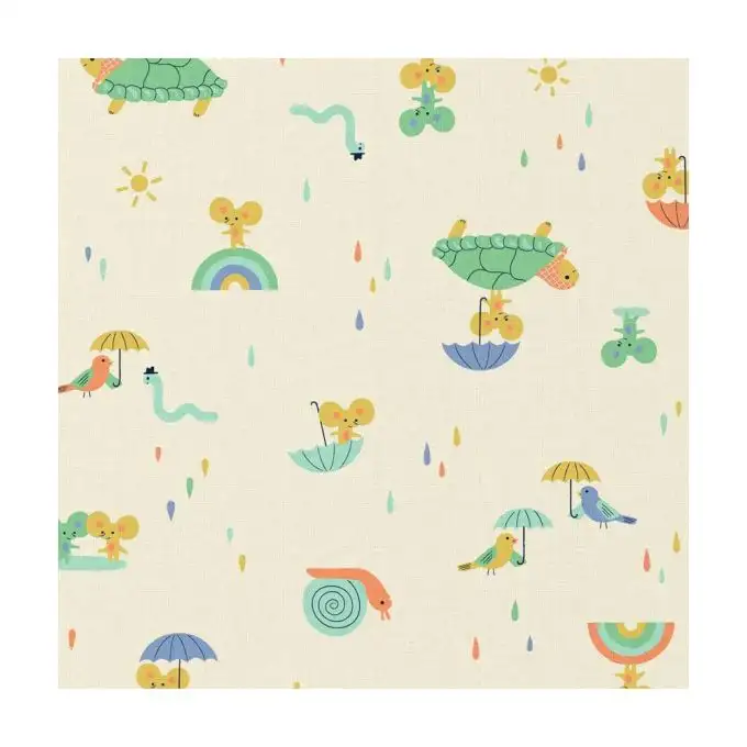 Tessuto bambino cotone tartaruga