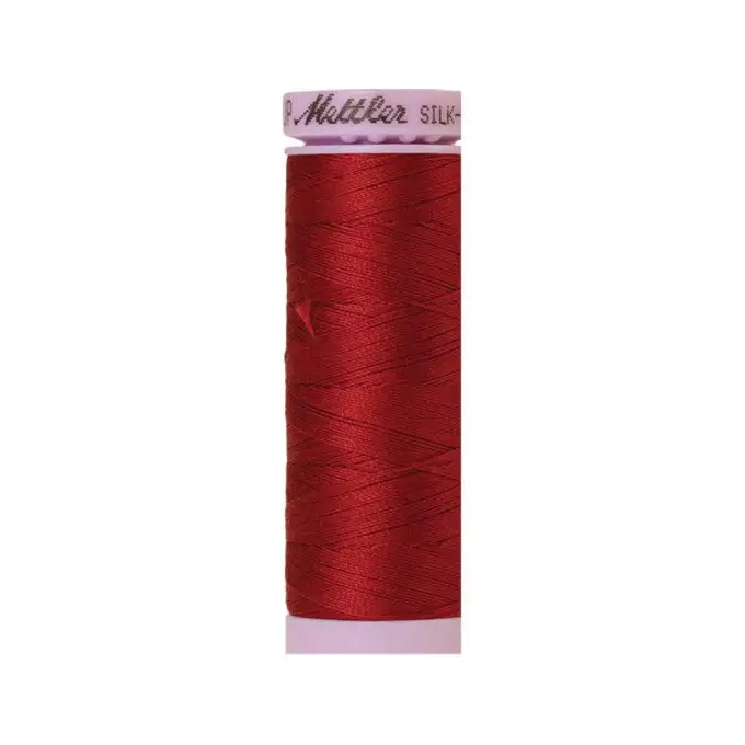 Bobina di filo mettler silk finish cotone 150m bordeaux col 0105