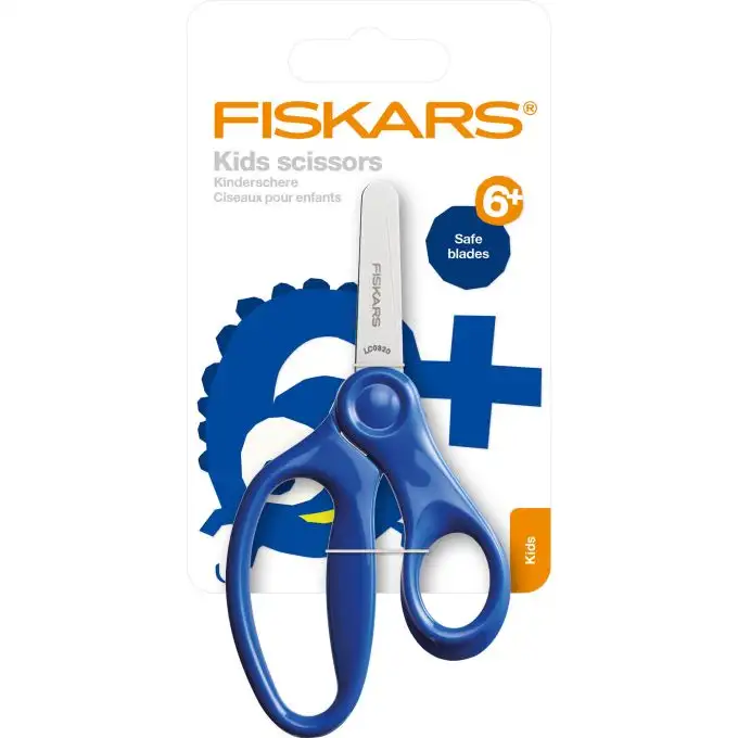 Forbici bambini punta rotonda 13 cm blu - Fiskars