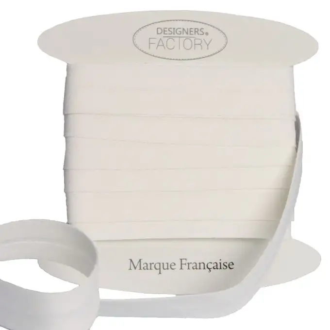 Nastri in sbieco in cotone bianco per 5 metri - designers-factory