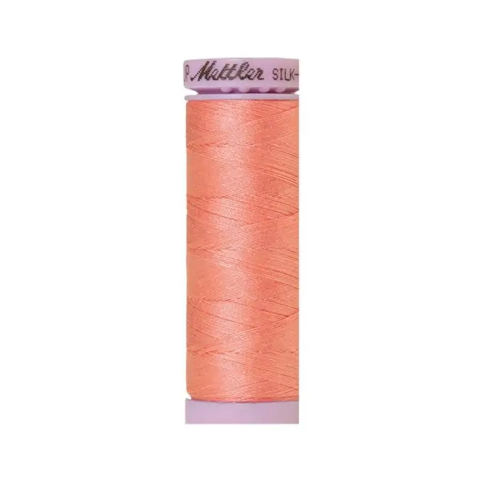 Bobina di filo mettler silk finish cotone 150m salmone col 0076