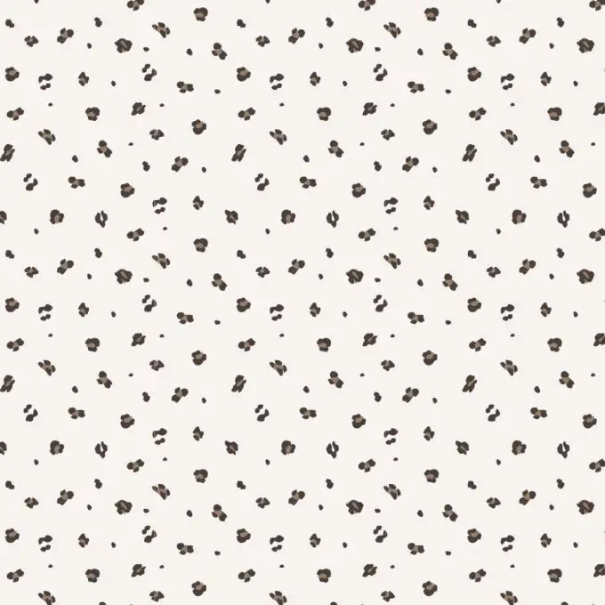 Maglina vellutata stampata mini leopardo bianco