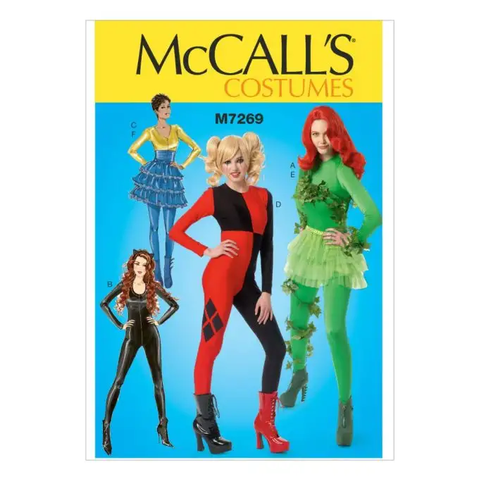 Patron McCall's 7269D5 Costumi da supereroine dal 32 al 40 Donna