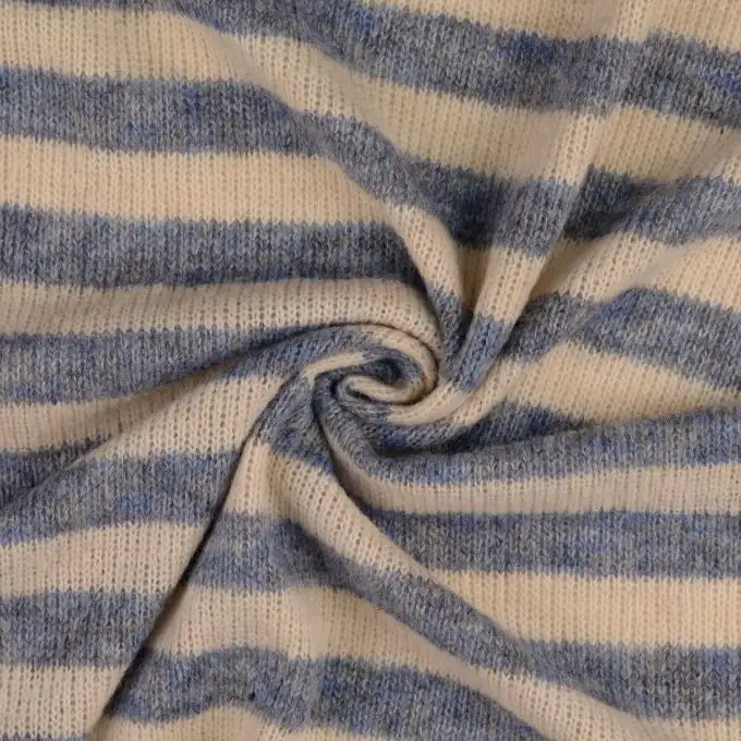 Maglia a righe larghe blu