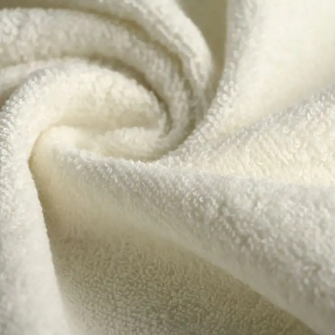 Tessuto spugna cotone premium spa ecru