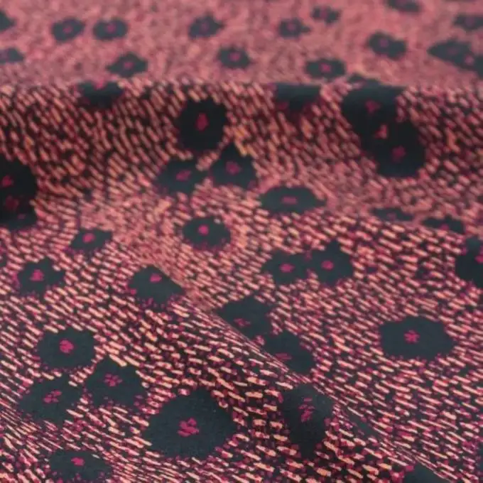 Tessuto popeline in viscosa Punti blu - Eglantine e Zoé