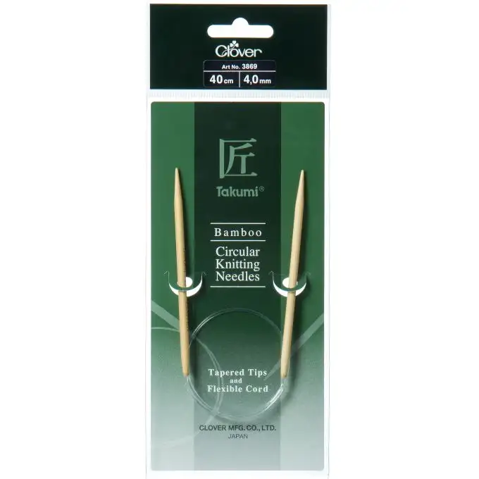 Aghi circolari in bambù takumi 40 cm x 4.00 mm - Clover
