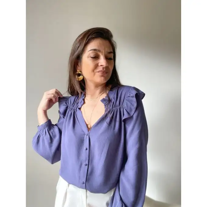 Modello Noélie blusa donna 34 a 52 Clématisse Pattern