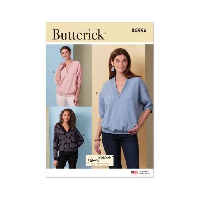 Modello Butterick B6996K5 Donna Top ampio dalla 36 alla 44