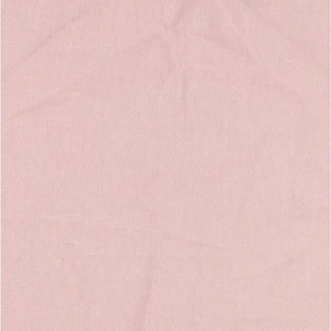 Tessuto cotone lino lavato rosa nudo