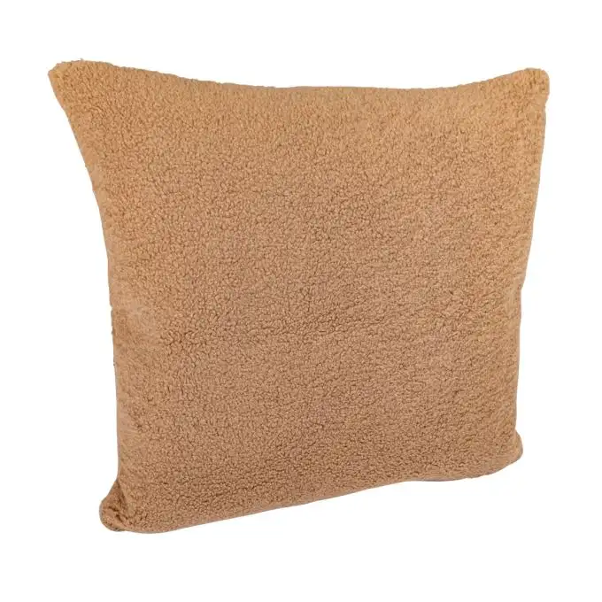 Copridivano sherpa cammello 40x40cm