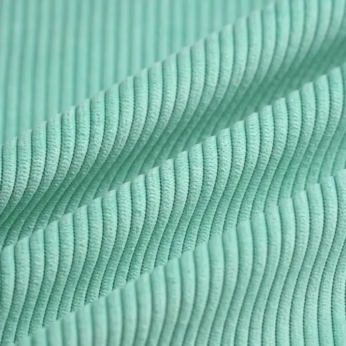 Tessuto velluto a coste First menta