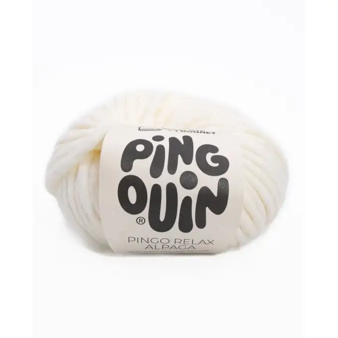 Pelote di filato per maglieria Pingouin Pingo Relax ecru