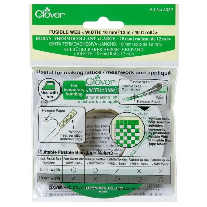 Nastro termoadesivo 10.00 mm x 12 m - Clover