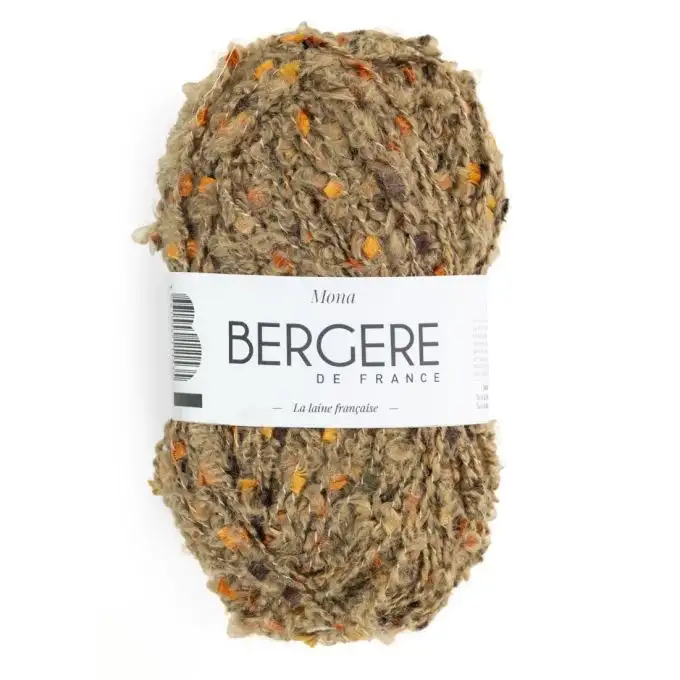 Pelote di lana Bergère de France Mona beige ruggine N° 11133