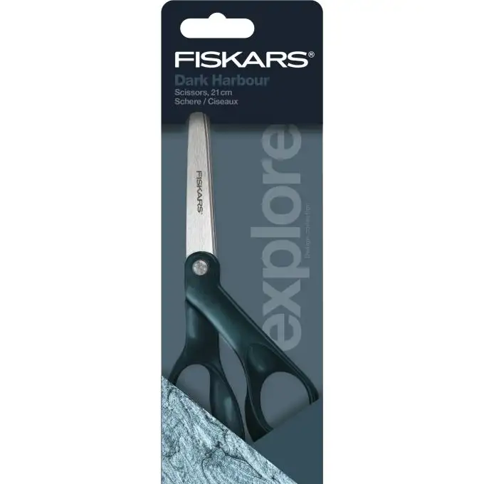 Forbici designer collezione Explore 21 cm verde metallizzato - Fiskars