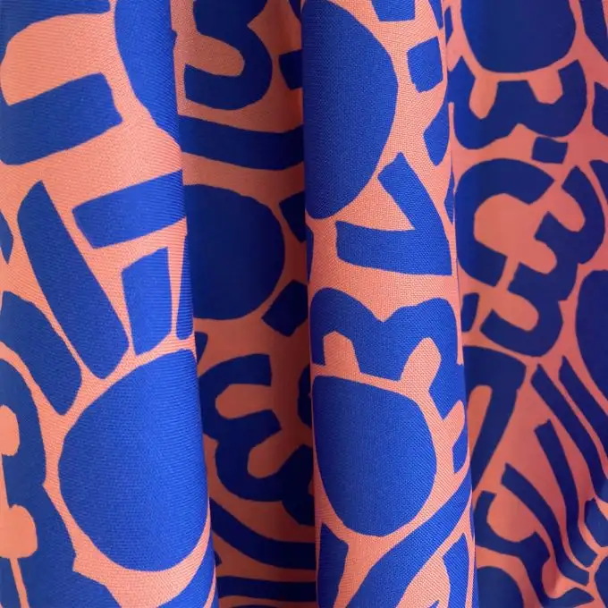 DOTTY KEITH BLU POPELINE TOILE AL METRO