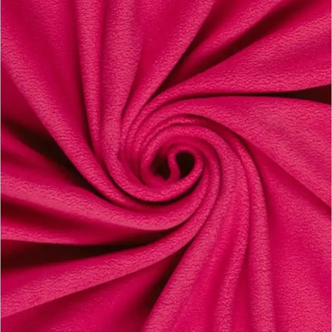 Tessuto felpato morbido e pesante rosa fucsia