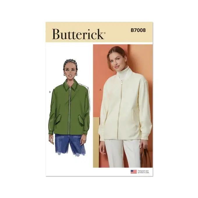 Modello Butterick B7008U5 Donna Giacca bomber ampia 44 a 52