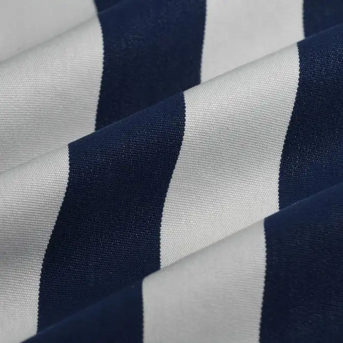 Tessuto tela sdraio righe 5 navy 44cm
