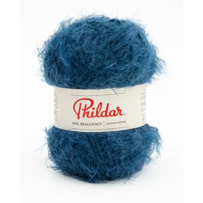 Pelote di lana Phildar Beaugency blu impero