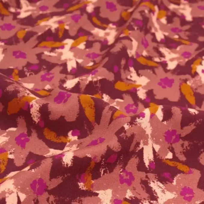 Tessuto viscosa Edel terracotta - Eglantine e Zoé