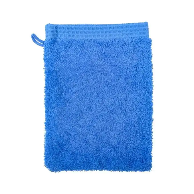 Guanto da bagno spugna ape 15x21cm blu
