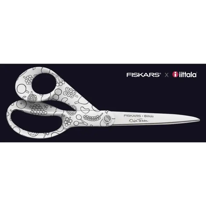 Forbici edizione speciale x Iittala Frutta nero e bianco set 21 cm - Fiskars