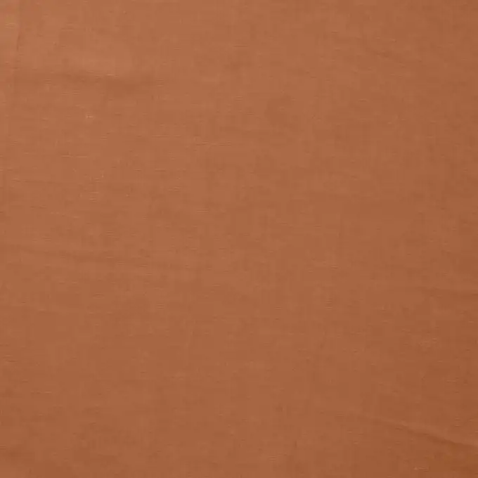 Tessuto voile lino viscosa fluido marrone