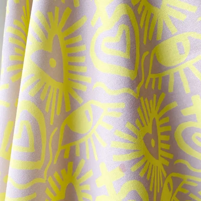 EXVOTO GIALLO POPELINE TOILE AL METRO