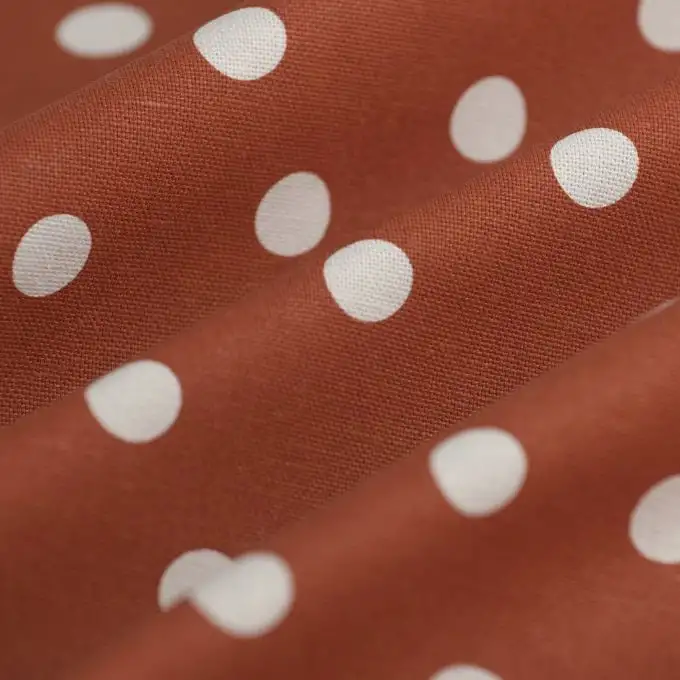 tessuto telo pois irregolari rosso