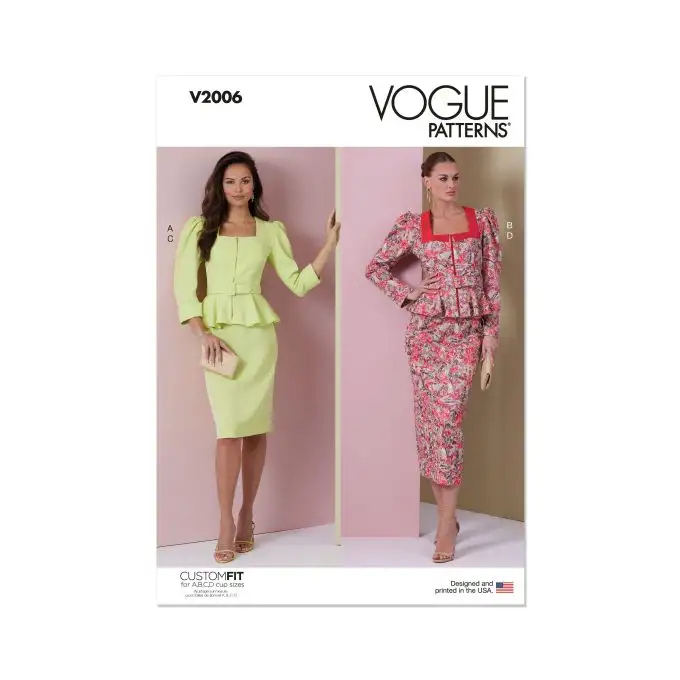Modello Vogue V2006Y5 Donna Abito 46 a 54
