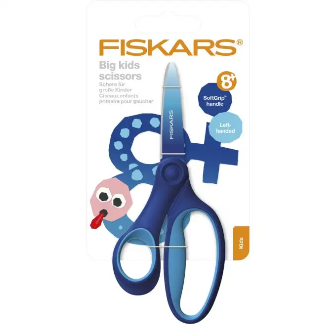 Forbici bambini mancini 15 cm blu chiaro blu - Fiskars