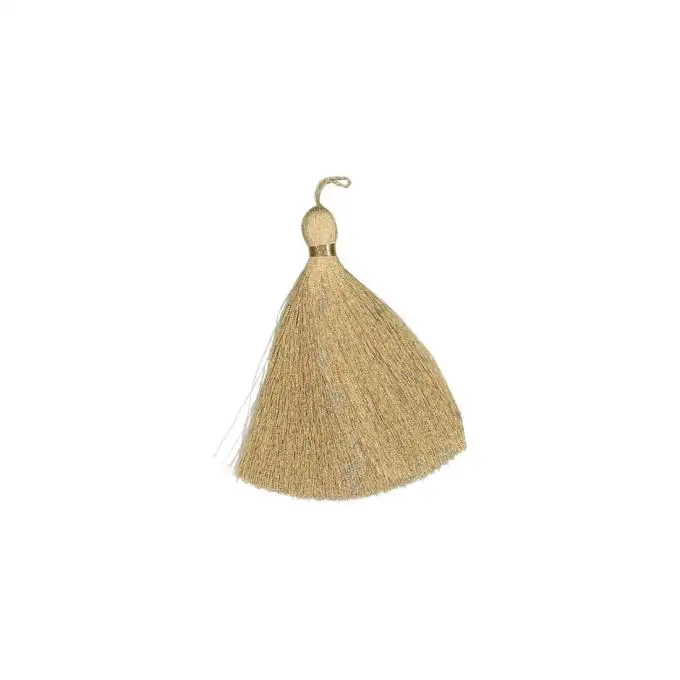 Pompon metallico dorato 6 cm