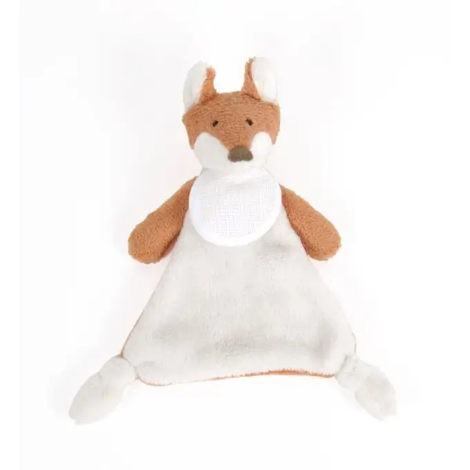 Doudou volpe fluffy e velluto punto croce