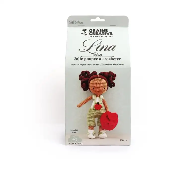 Kit fai da te uncinetto - Bambola Lina