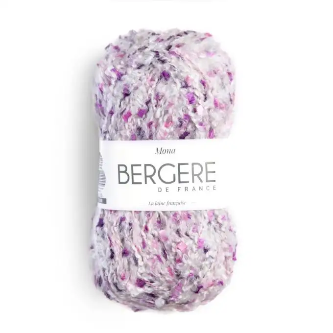 Pelote di lana Bergère de France Mona ecru orchidée N°11156