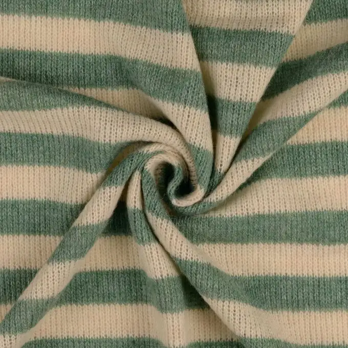 Maglia a righe larghe verde