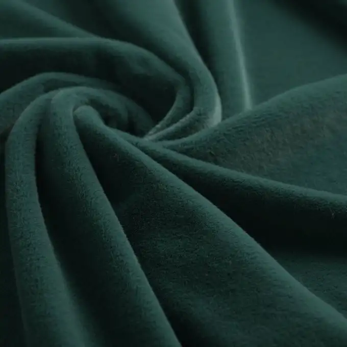 tessuto minky liscio premium smeraldo