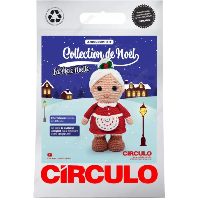 Kit Amigurumi di Natale – Mamma Natale – Circulo