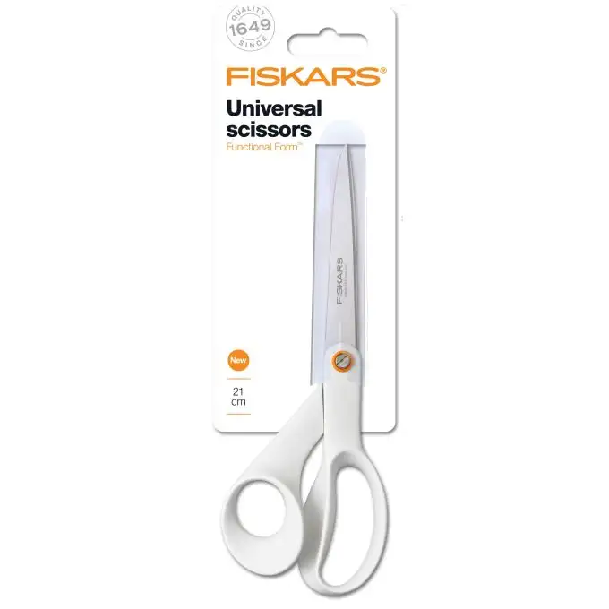 Forbici universali forma funzionale bianco 21 cm - Fiskars