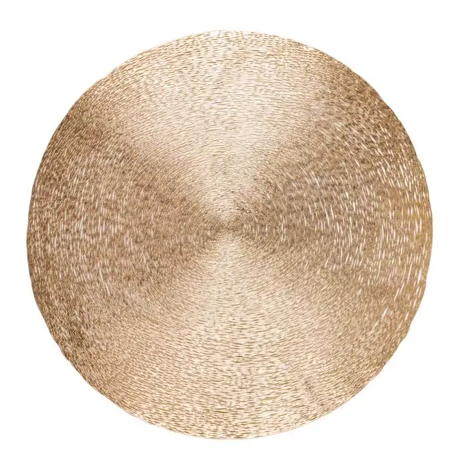 Set da tavola rotondo oro