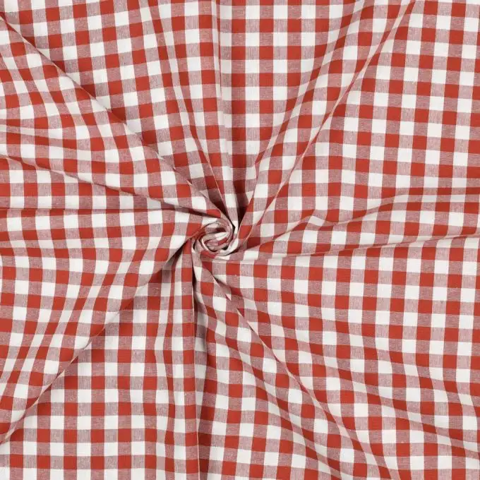 Tessuto vichy terracotta