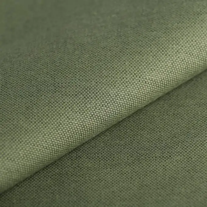 Tessuto telato 10% lino idrorepellente anti-uv kaki