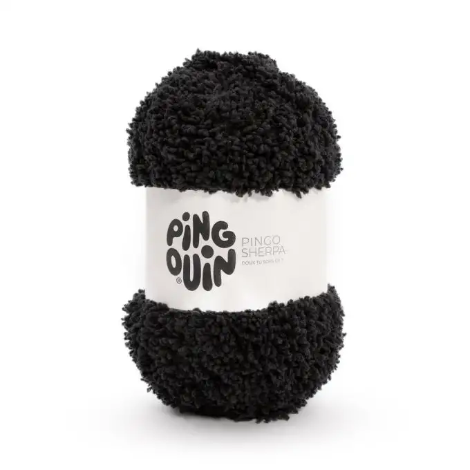 Palla di lana Pingo sherpa nera Pingouin