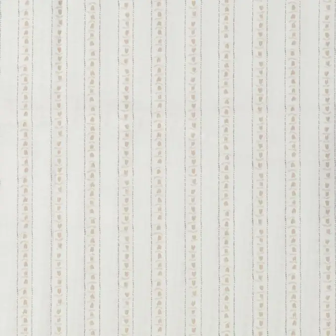 Tessuto popeline cotone righe floreali marrone